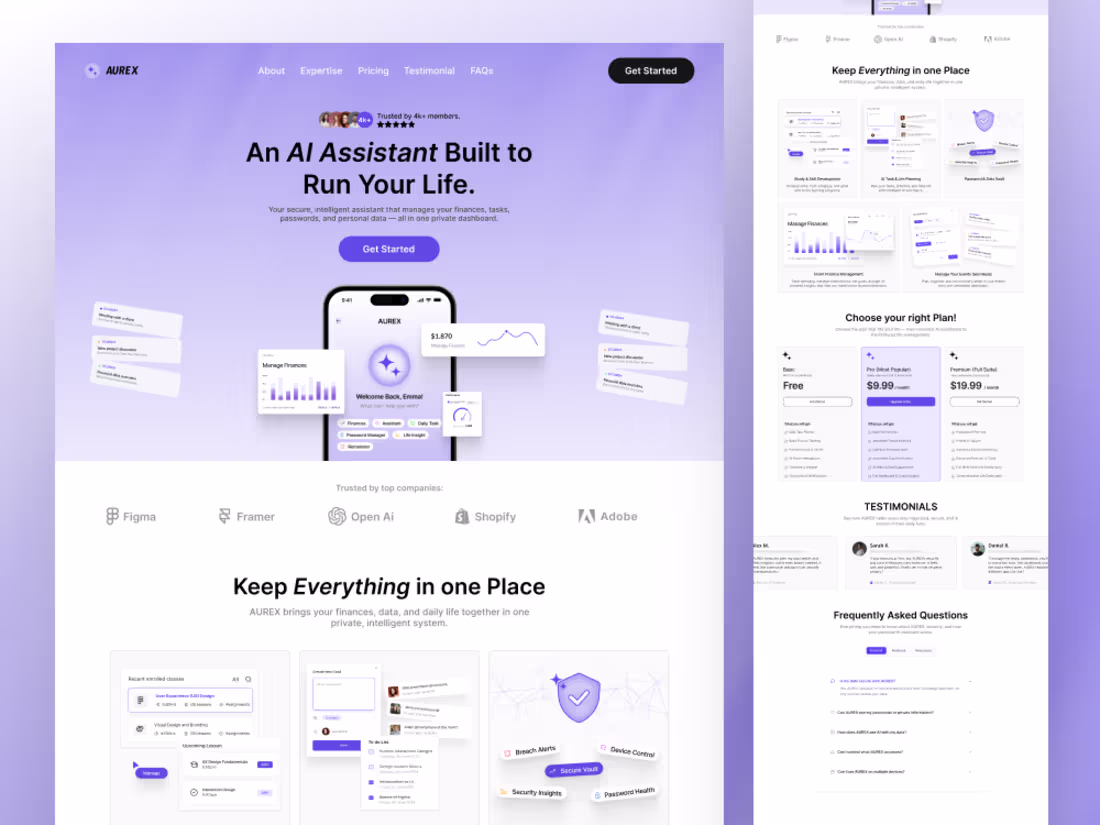 Cover image for Working on SaaS website design.