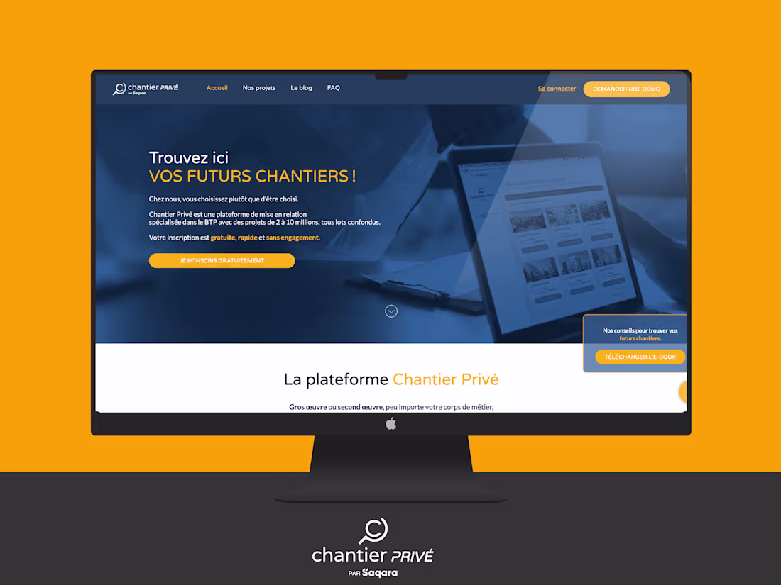 Cover image for Chantier prive Website/app