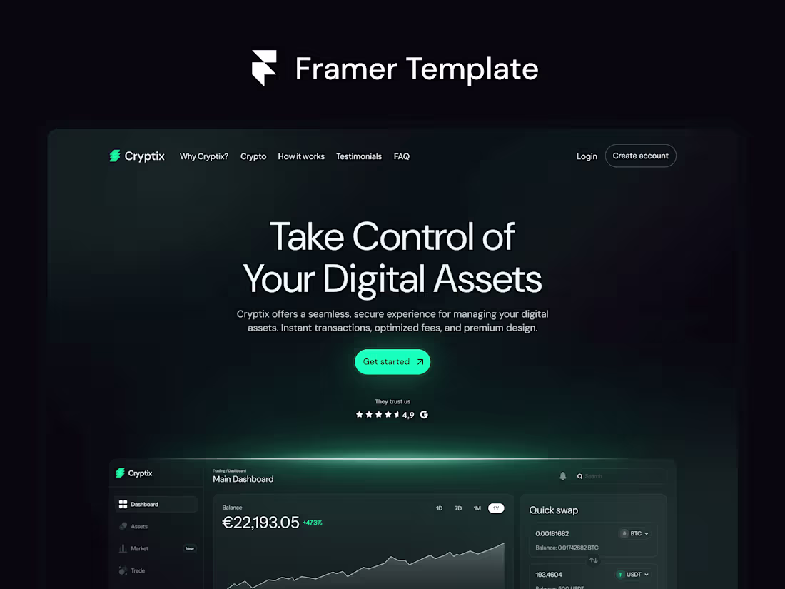 Cover image for Cryptix - Framer Template