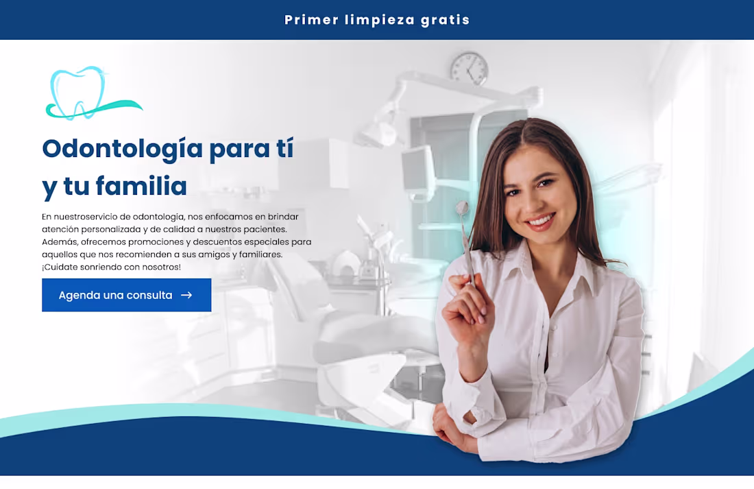 Cover image for Dentist landing page