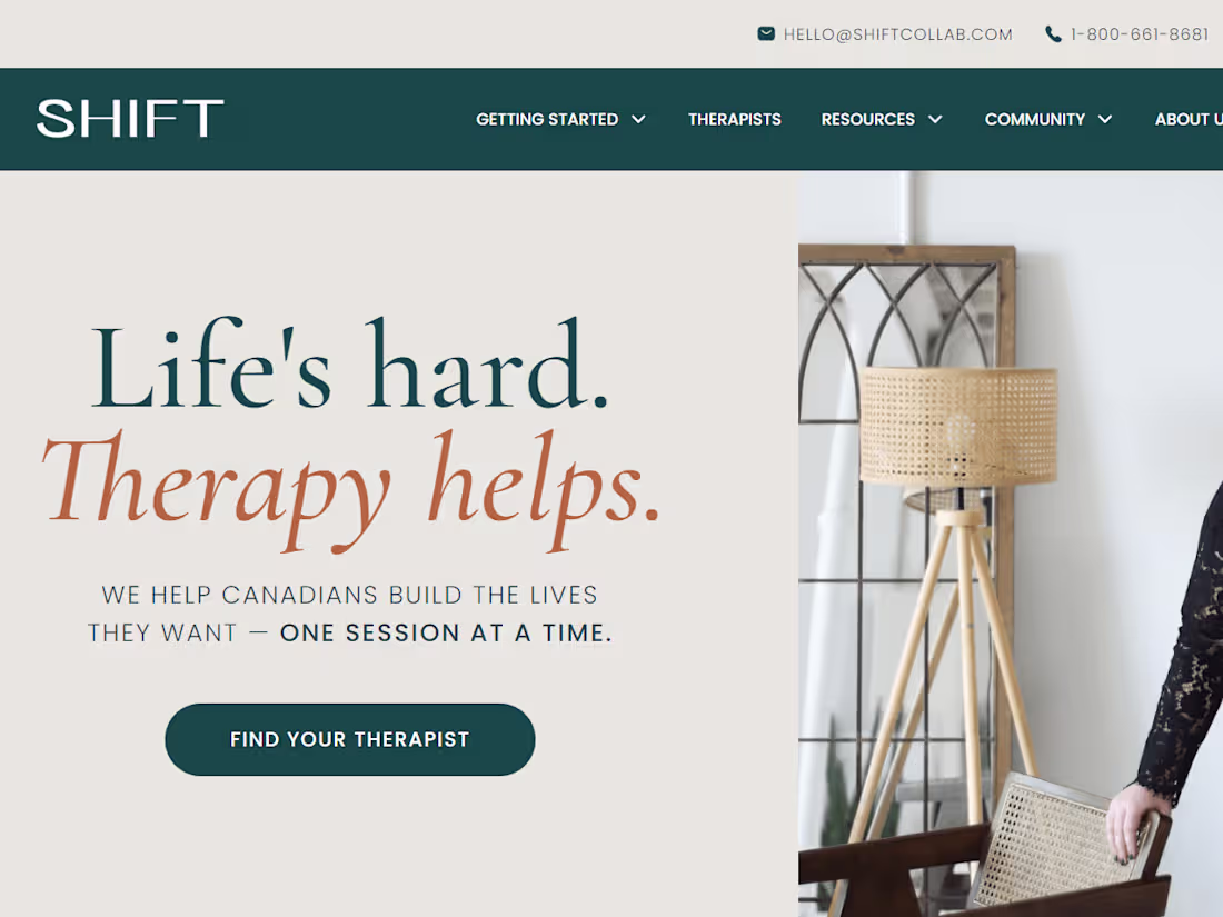 Cover image for Canada’s Leading Virtual Therapy Practice Webflow Development 