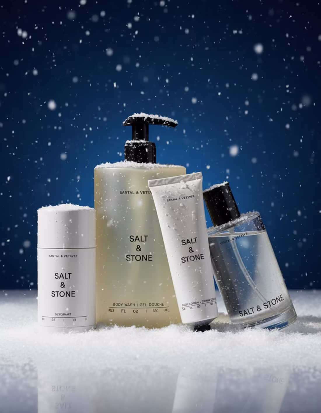 Cover image for Salt & Stone — Winter Impact Product Campaign Each visual ke...