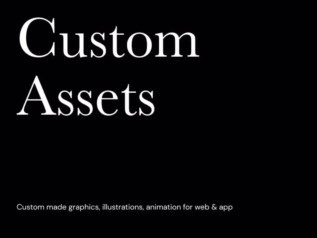 Cover image for Custom Visual Assets for Web & App