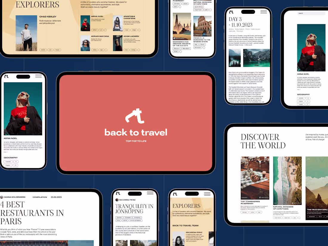 Cover image for Traveltech project Back to Travel