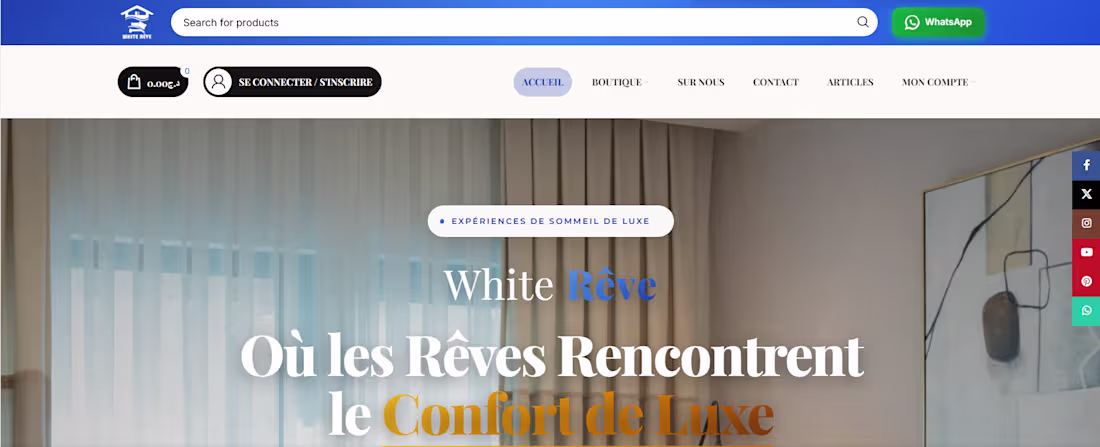 Cover image for a wordpress website https://whitereve.net/