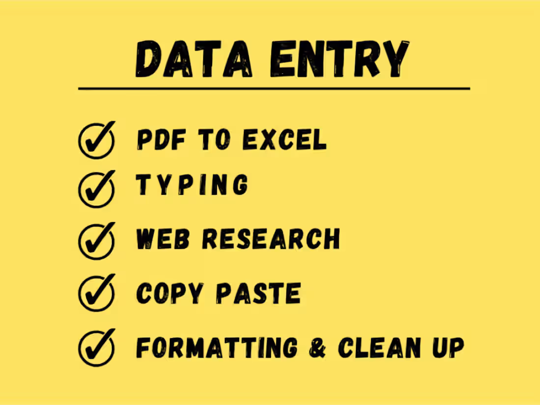 Cover image for Data Entry Work For You.