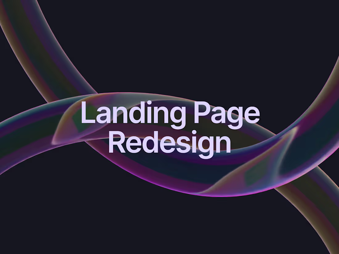Cover image for Landing Page Design (Figma + Optional Webflow/Framer)
