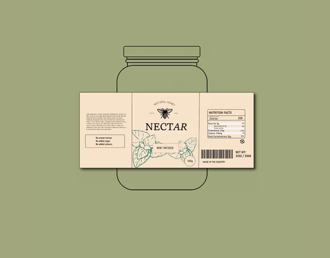 Cover image for Nectar - Honey brand identity & packaging design