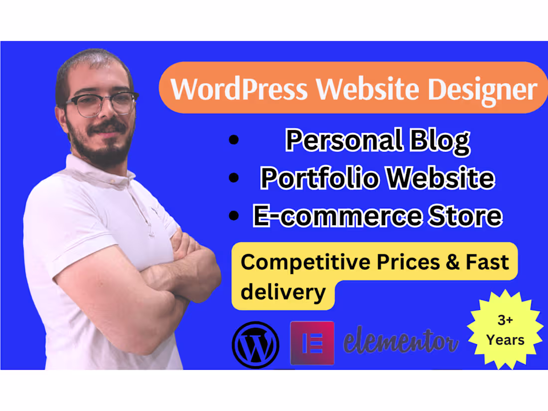 Cover image for Design and build a Wordpress Website