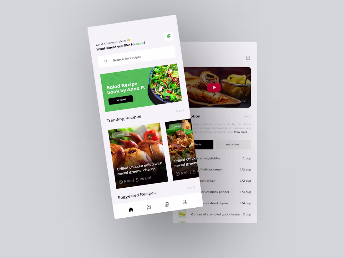 Cover image for Recipe app animation