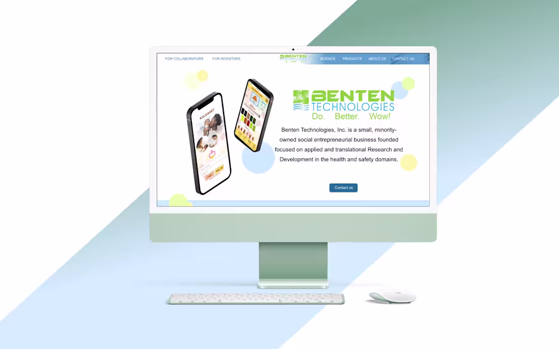 Cover image for Benten Technology Website Redesign Case Study
