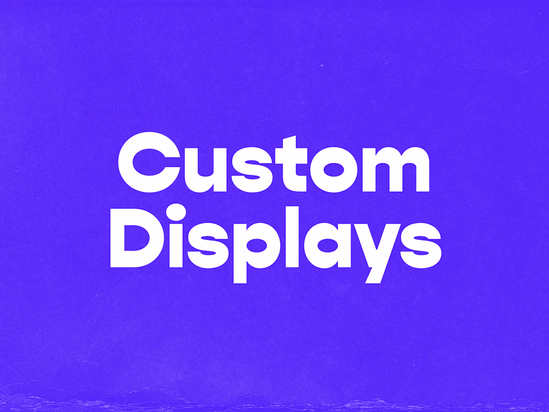 Cover image for Custom Displays for Events & Outdoor Advertising