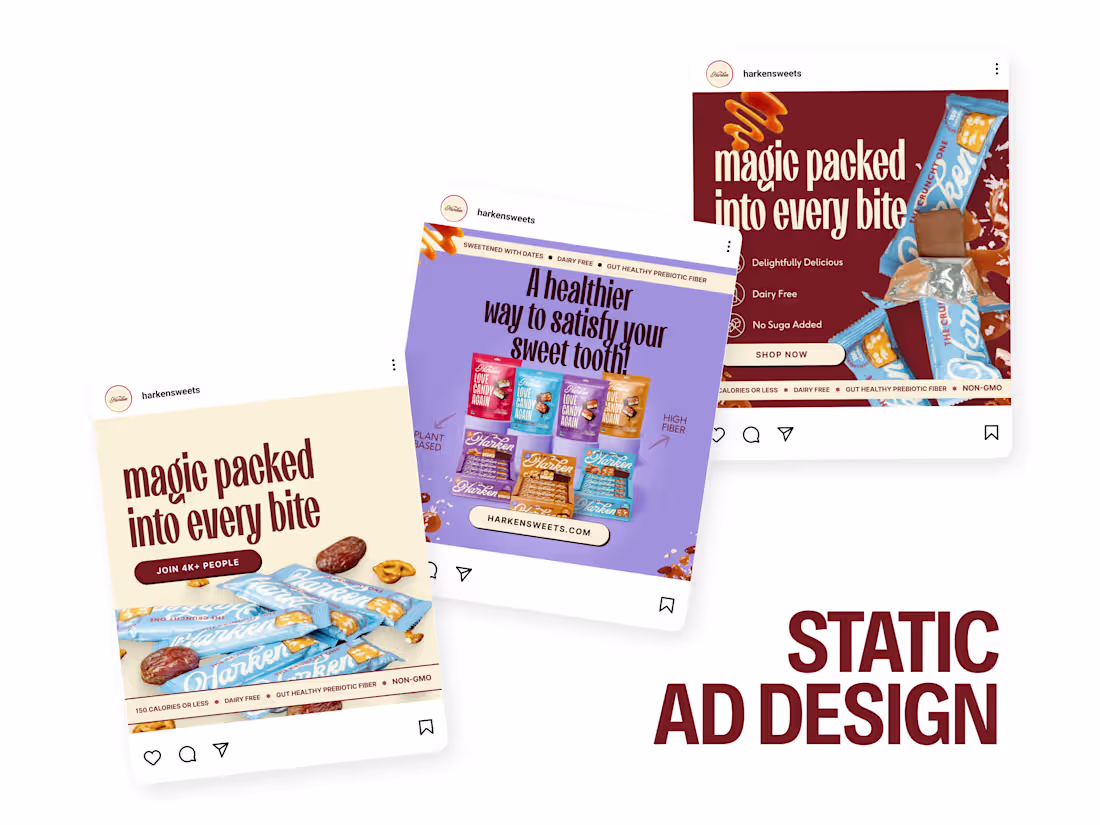 Cover image for Static Ad Design | DTC E-commerce Design