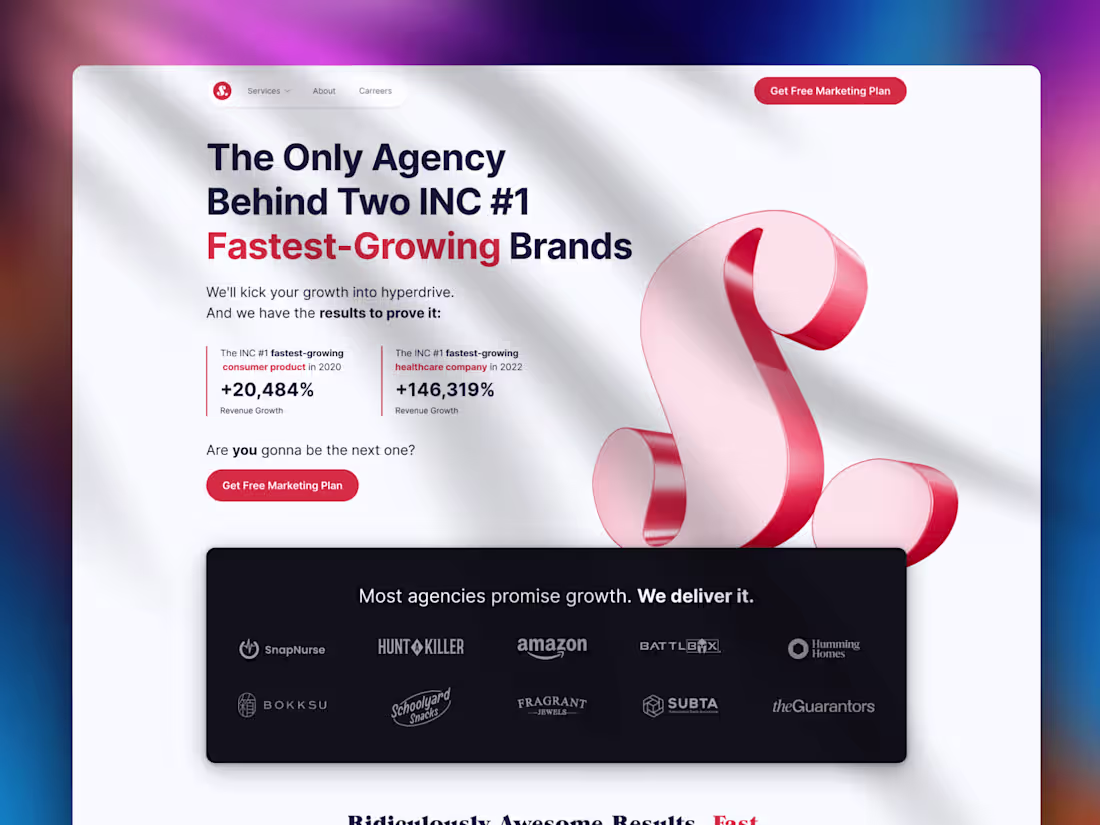 Cover image for Sweat Pants Agency - Website Redesign