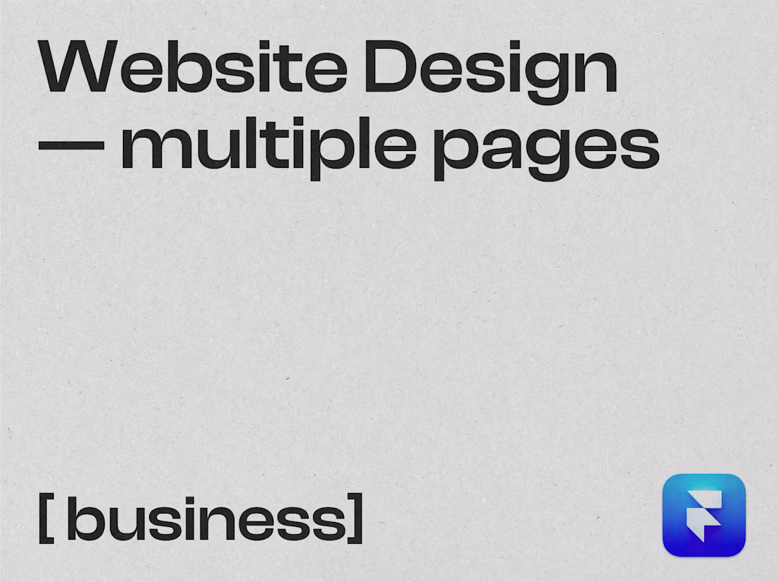 Cover image for 💼 Website Design, multiple-page (Framer) | Business