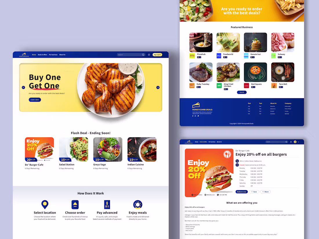 Cover image for Honey Comb Deals - BOGO Deals Website