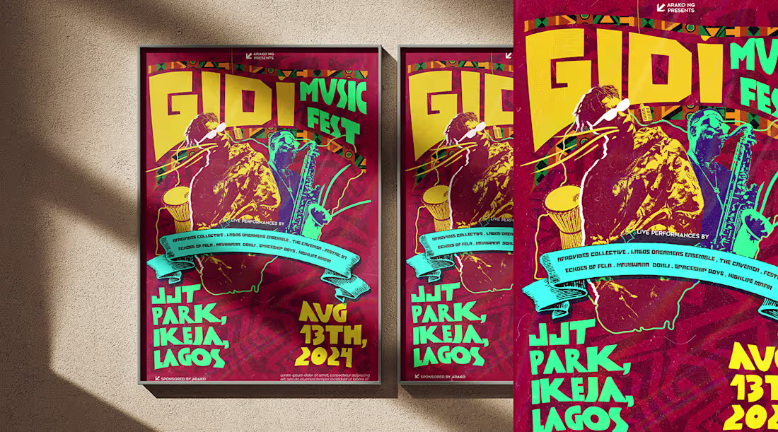 Cover image for Live Music Event-Pop Poster Design Exploration