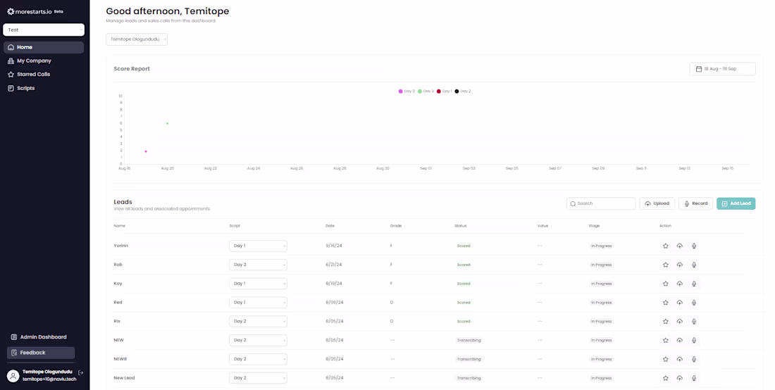 Cover image for MoreStarts.io - AI-Powered Healthcare App (Bubble.io)