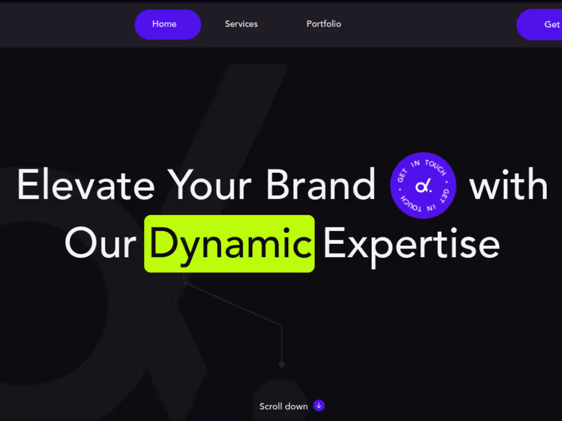 Cover image for Dynamic Company Portfolio with Animations