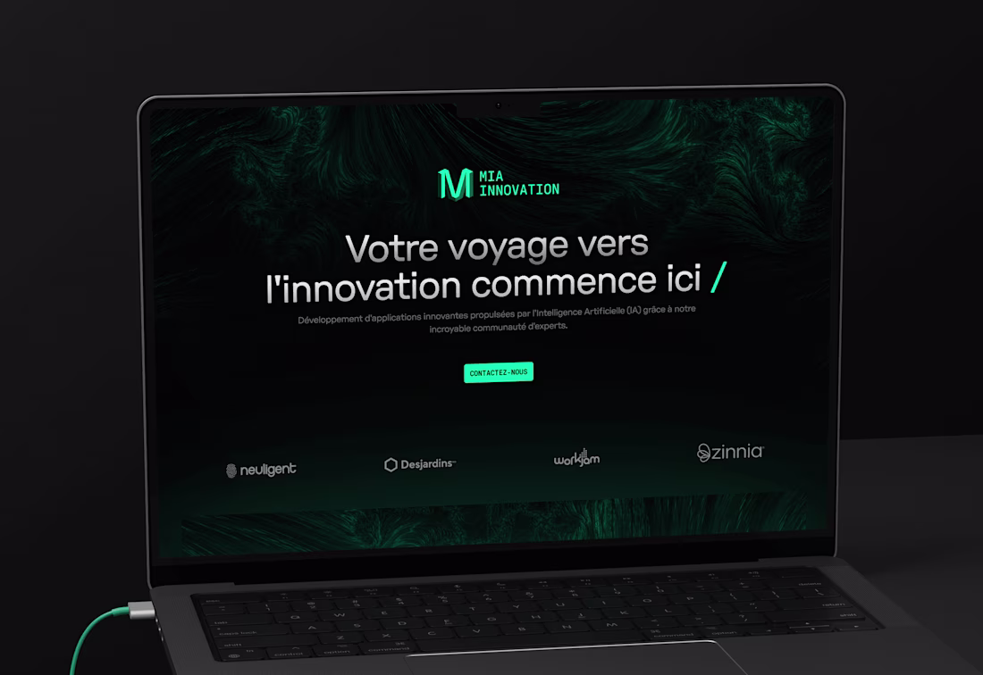 Cover image for Webflow development for MIA Innovation's first landing