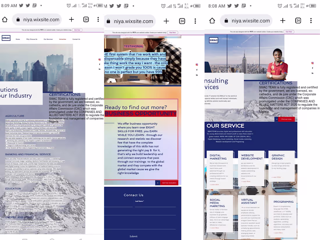 Cover image for Industries | Mysite