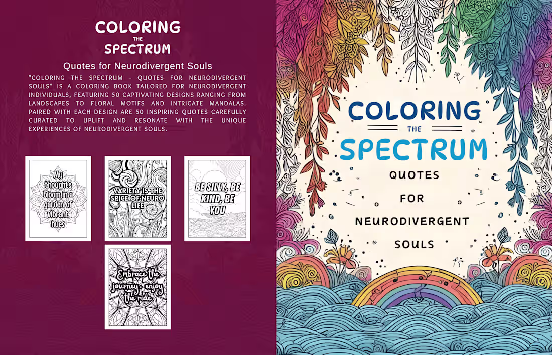 Cover image for Coloring the Spectrum Coloring Book