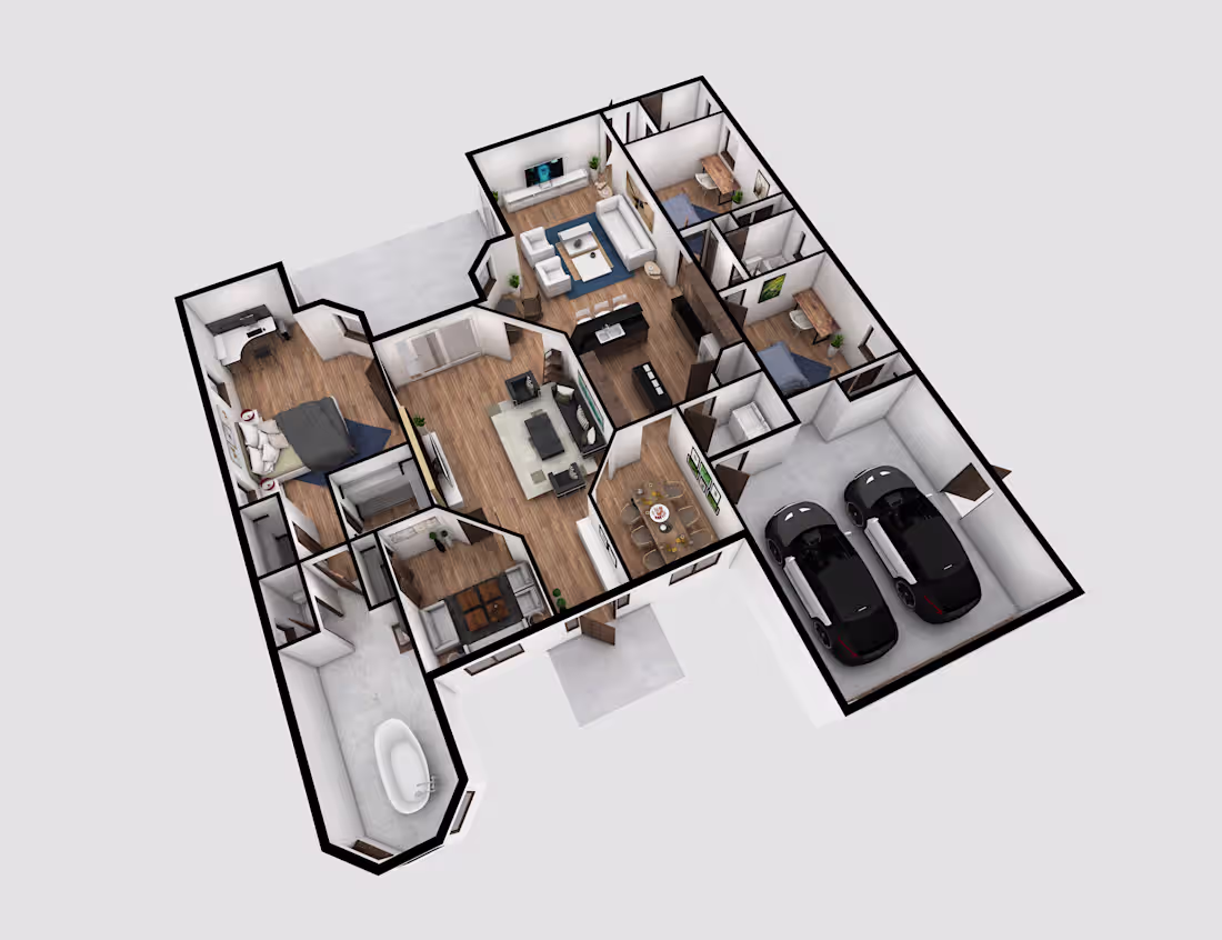 Cover image for 3d floor plan | Interior design | Exterior design