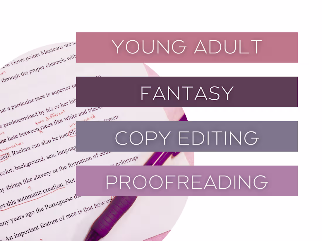 Cover image for Young Adult Fantasy Proofreading