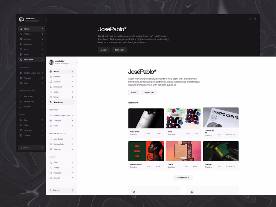 Cover image for Dashfolio+ — Framer Template Customization
