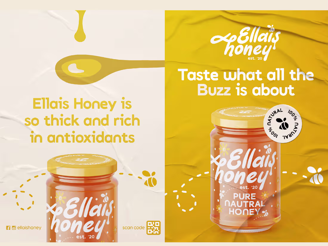 Cover image for Package Design For Ellais Honey