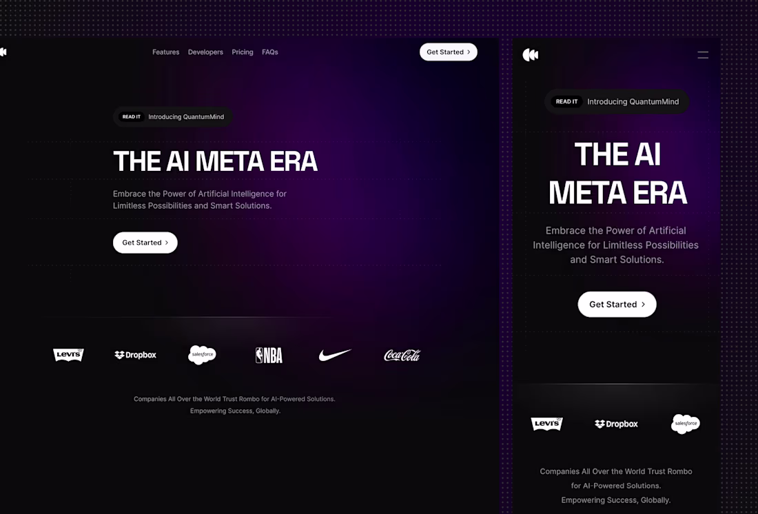 Cover image for Rombo — The Ultimate Template for AI-Powered Startups and SaaS