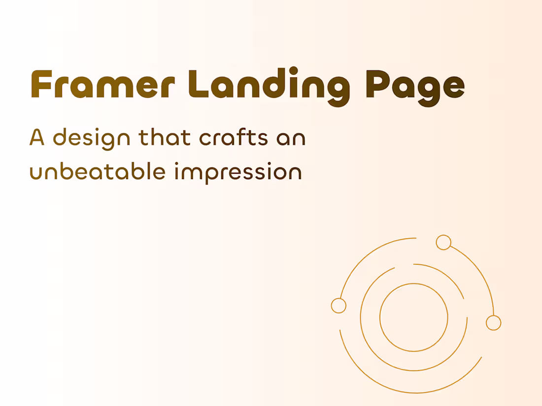 Cover image for Figma to Framer landing page 🦾