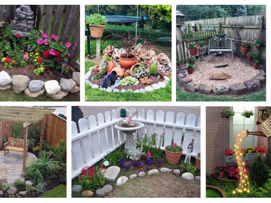 Cover image for 30 Corner Garden Ideas for Every Outdoor Style