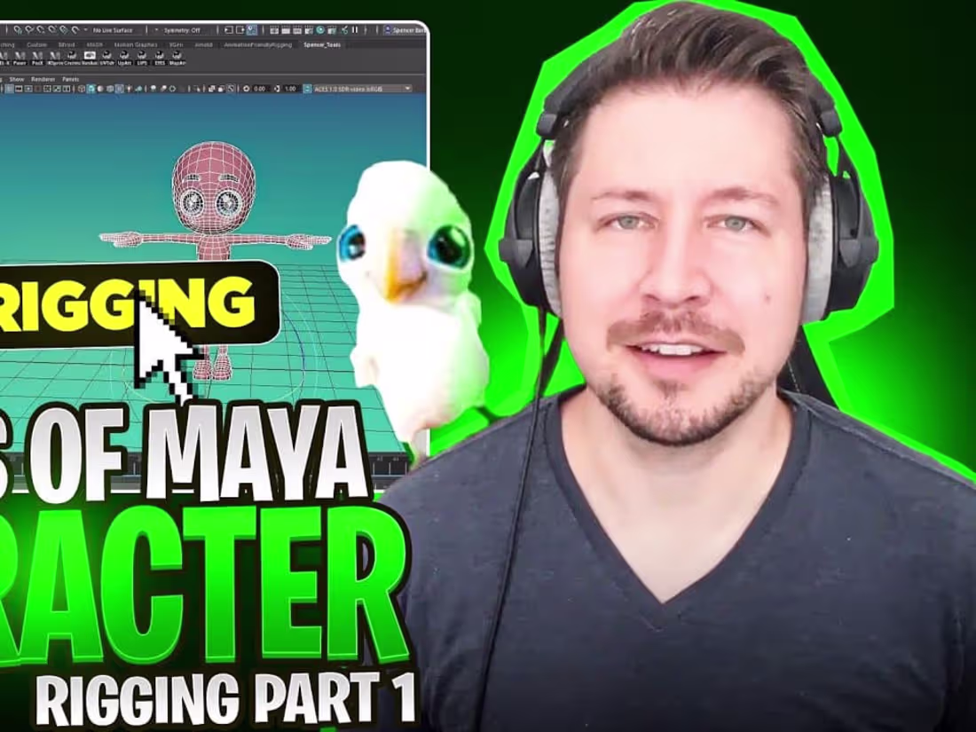 Cover image for Character Rigging in Maya for Beginners | Step-by-Step Tutorial…