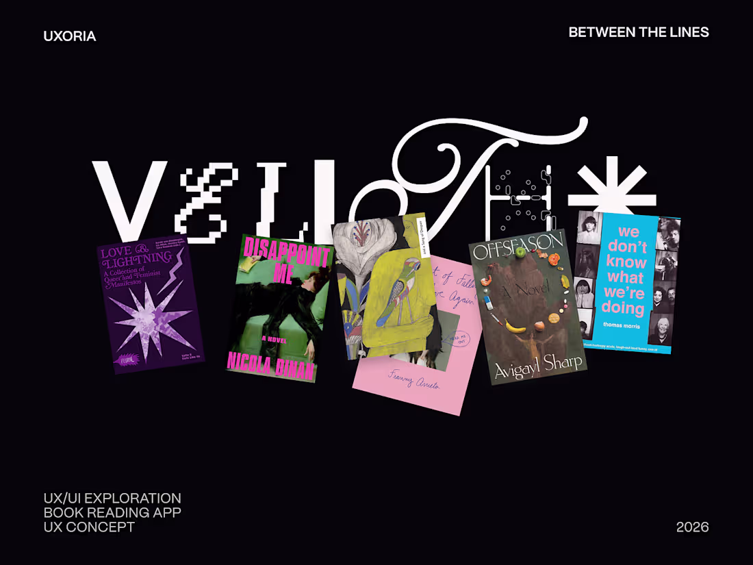 Cover image for velith: reading, reimagined | UI design