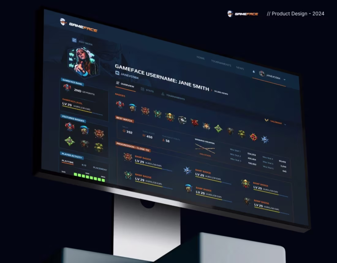 Cover image for GameFace | Product Design