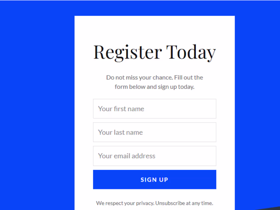 Cover image for Kit Landing page built for