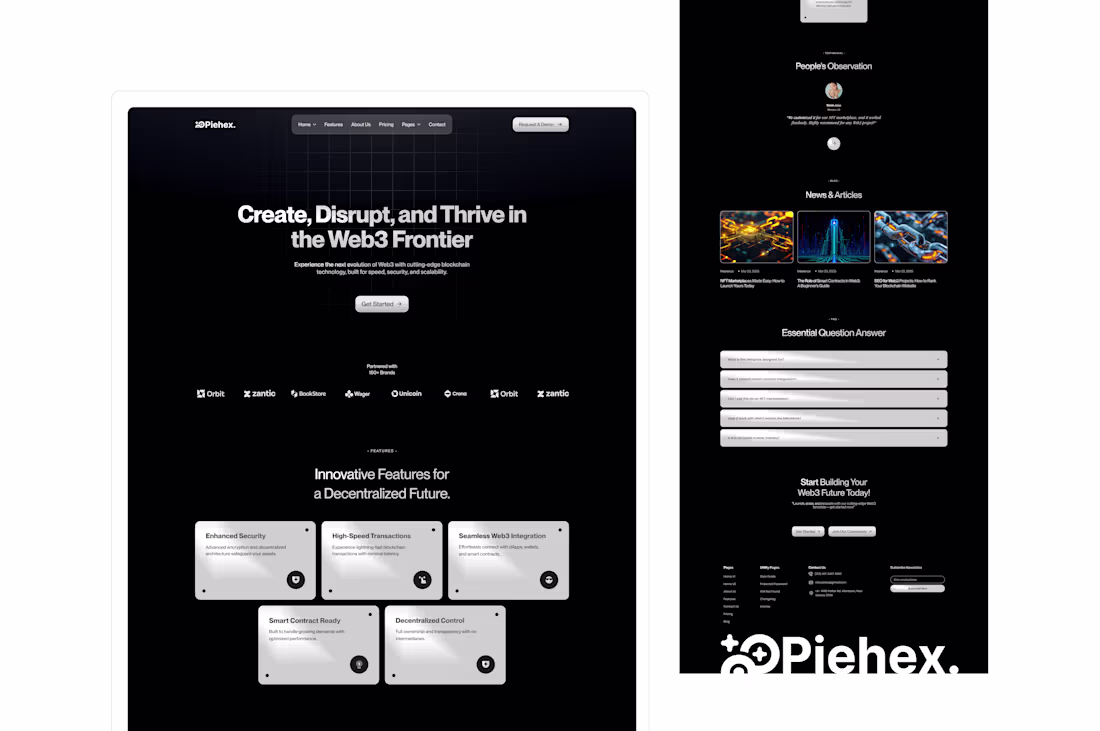 Cover image for Piehex-Crypto Technology Website