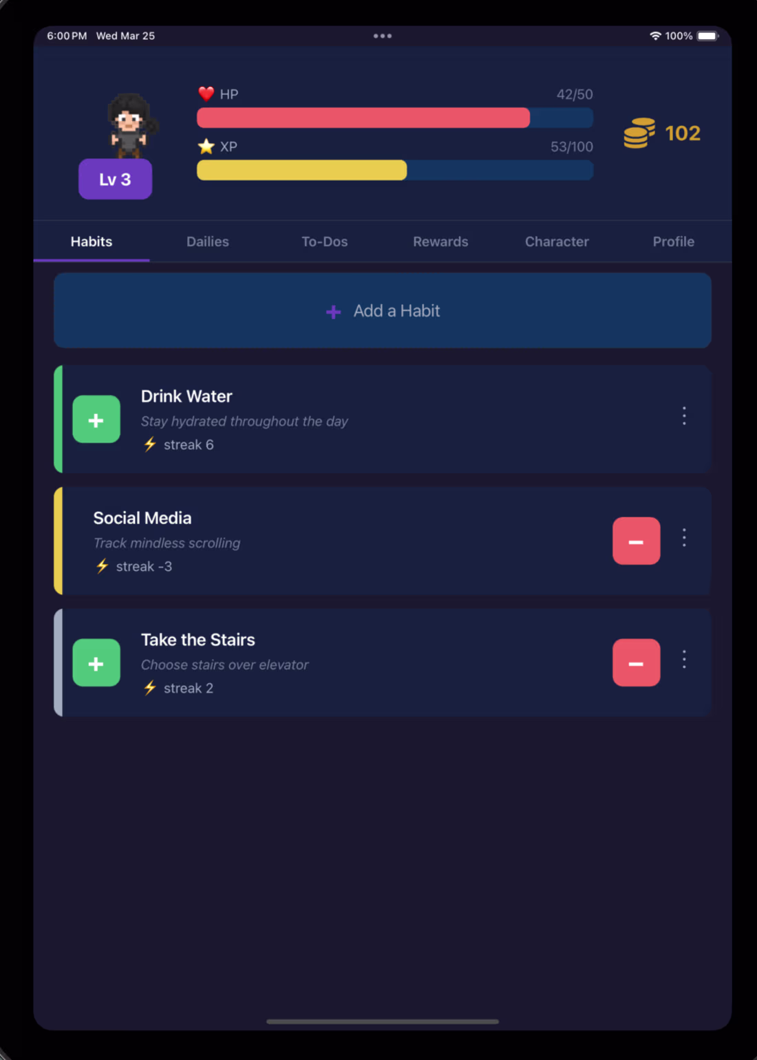 Cover image for Created a Gamified Tracking App