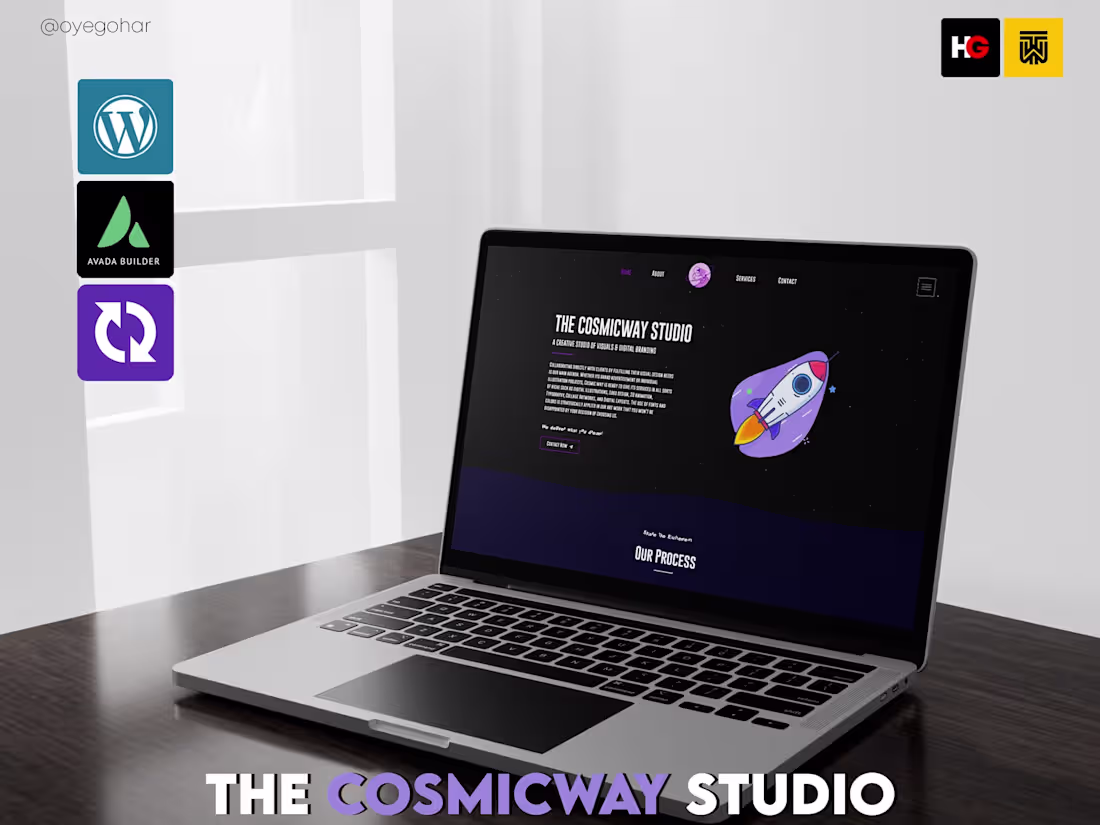 Cover image for Cosmic Way Studio | WordPress Website Development