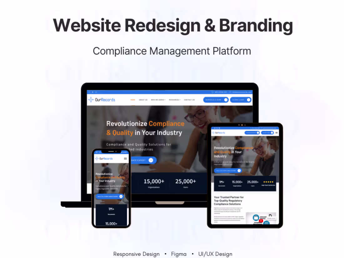 Cover image for OurRecords – SaaS Website & Product UI Work