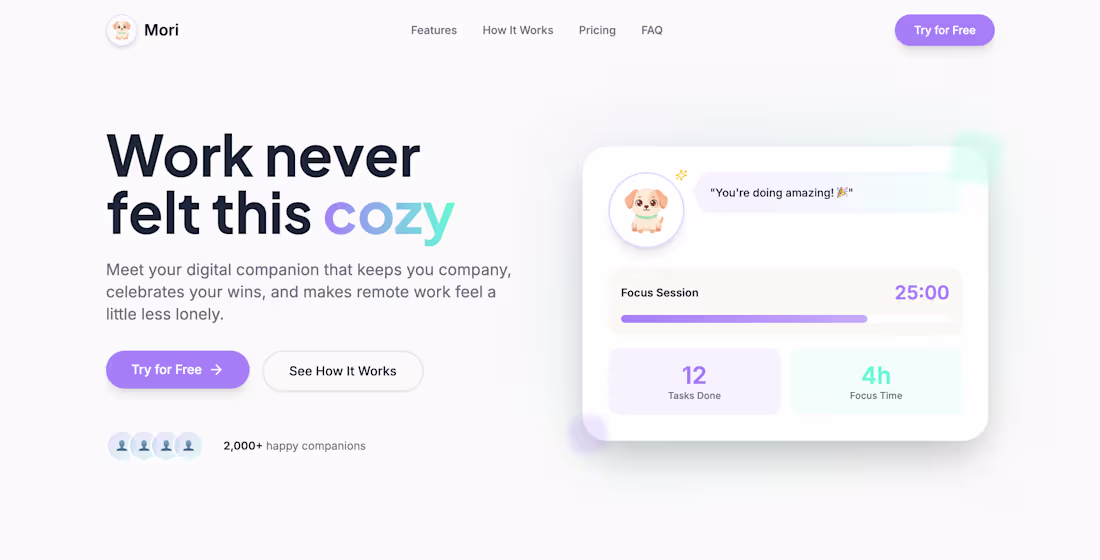 Cover image for Mori is a small animated