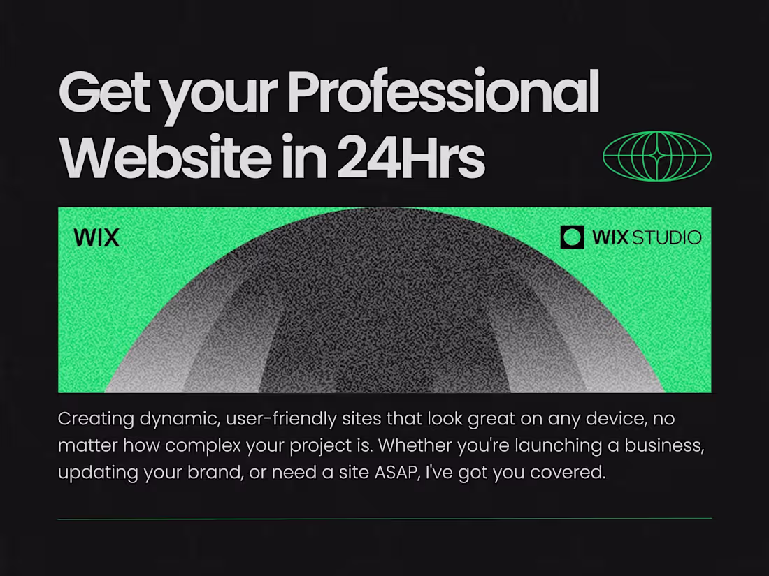 Cover image for Professional Website in 24h | Wix Studio