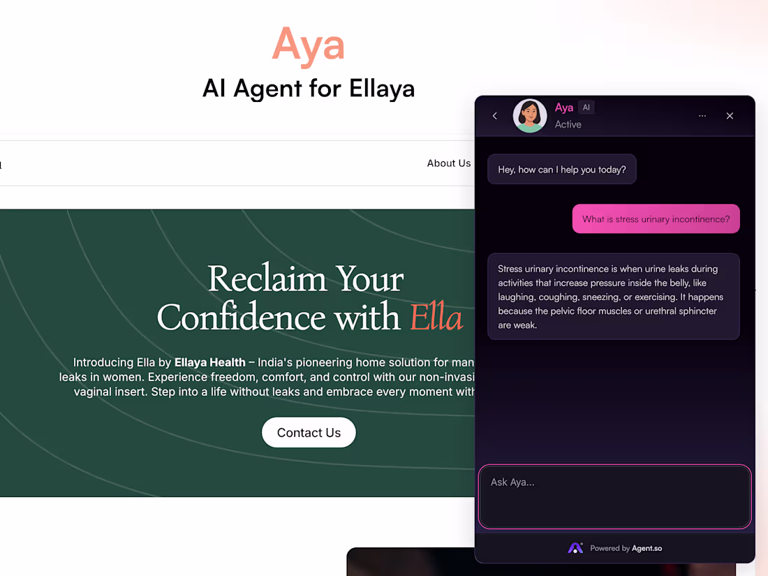 Cover image for Aya: AI Health Companion