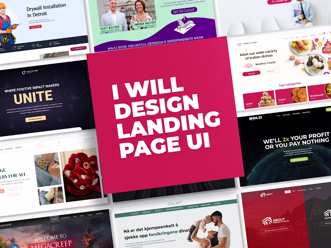 Cover image for Landing Page / Website Design