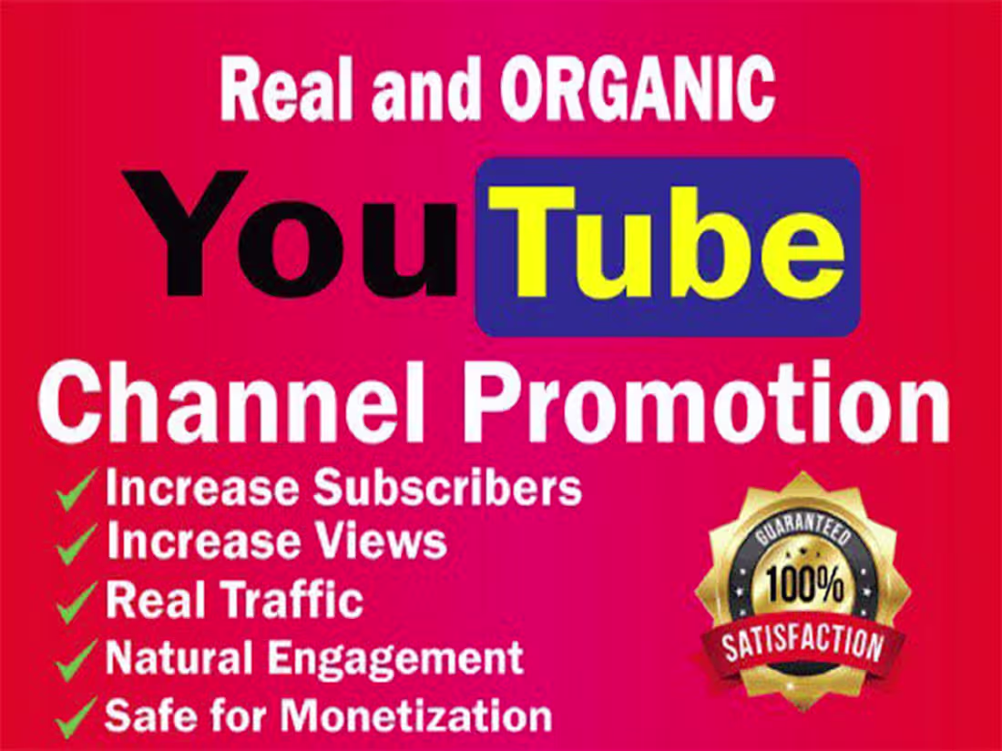 Cover image for I will do organic youtube promotion for channel monetization