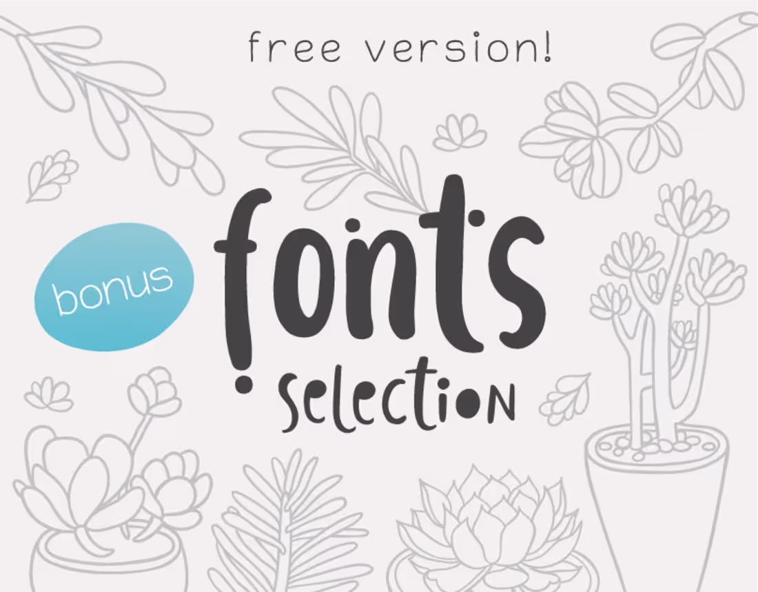 Cover image for 3 FREE FONTS + bonus