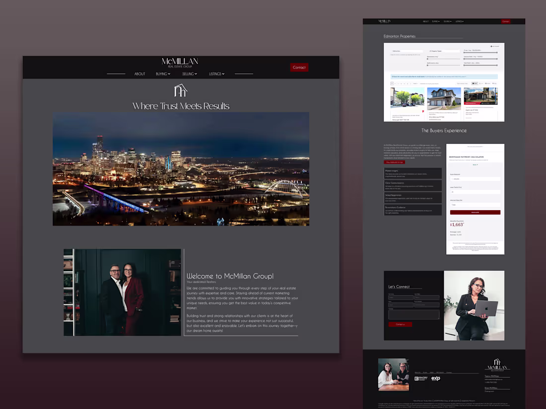 Cover image for Website for Real Estate Agents ✦ McMillan Real Estate Group