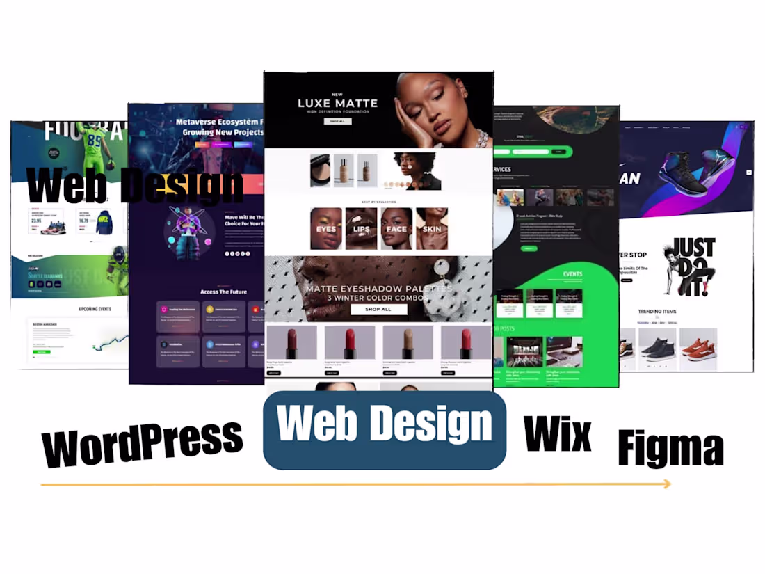Cover image for Design your business website on WordPress, Wix, Figma & Shopify