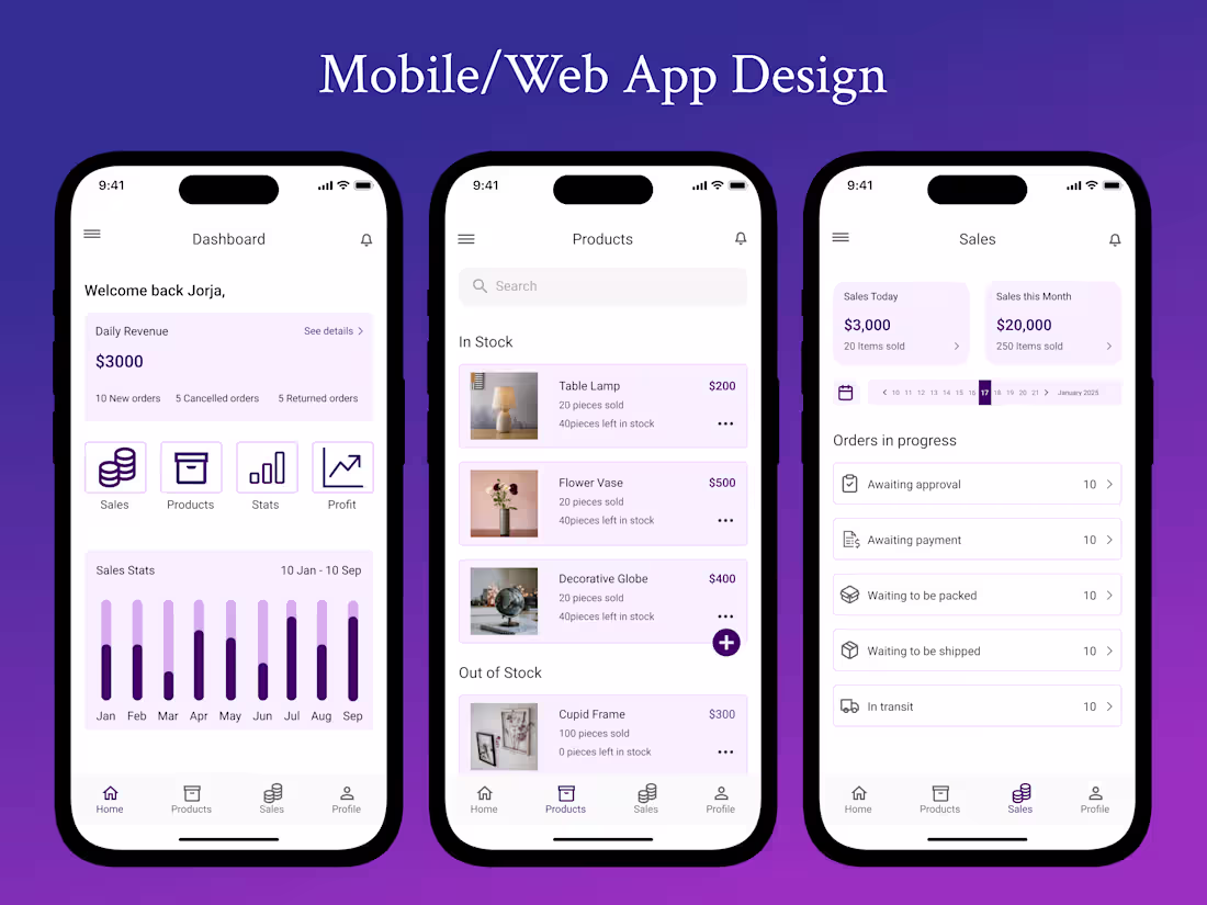Cover image for Mobile or Web App UI/UX Design 
